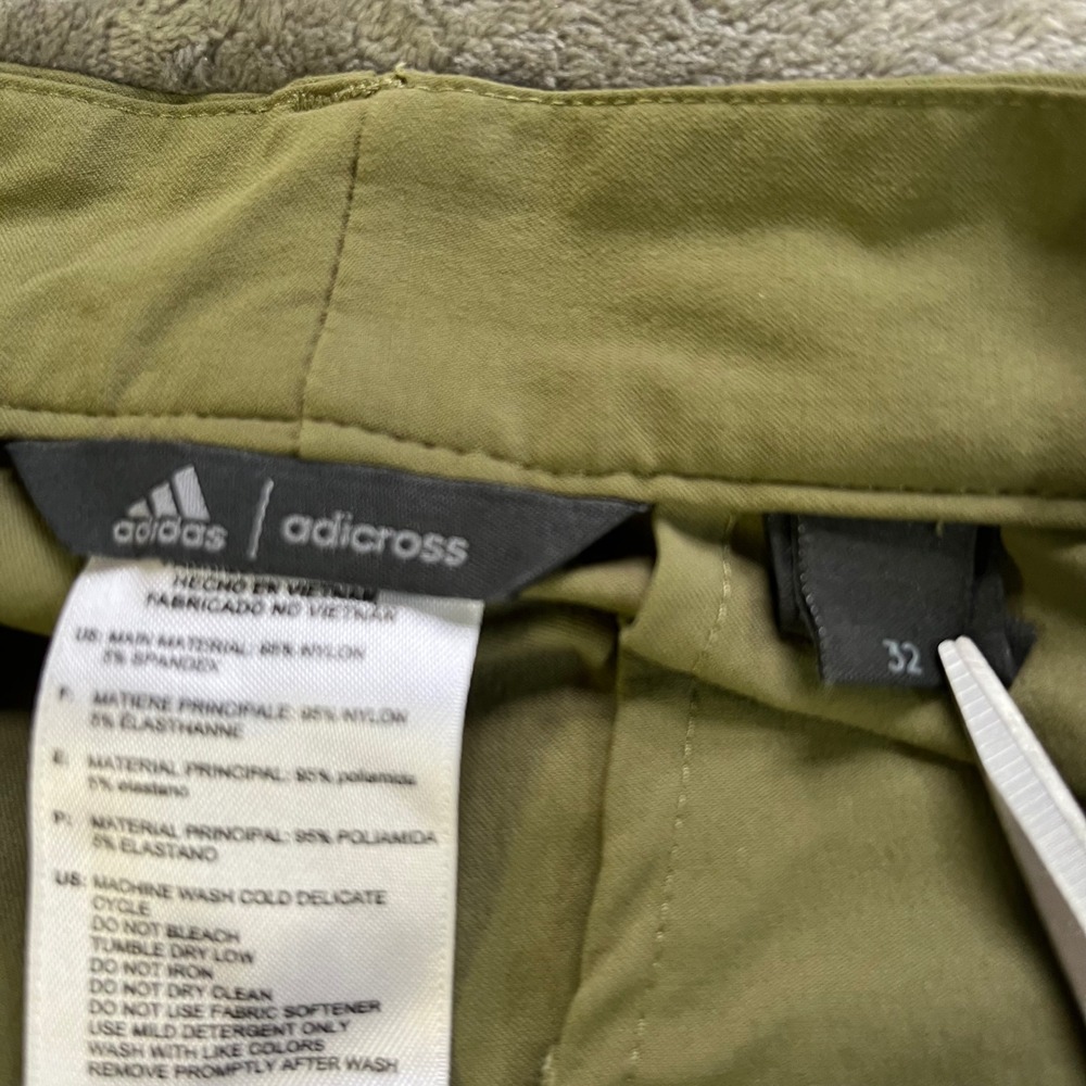 Adidas Adicross Golf Shorts Mens 32 Olive Green CY4738 Stretch Performance - Picture 3 of 6